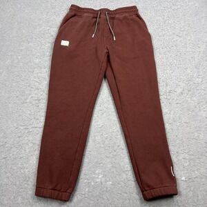 Bearded Goat Sweatpants Men's Medium Maroon Pockets Drawstring Fleece Joggers